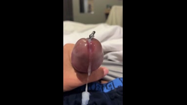 LUHOD!! Saluhin mo lahat ng tamod ko! (with Prince Albert piercing)