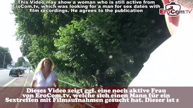 Deutsche reife Hausfrau auf der Straße abgeschleppt