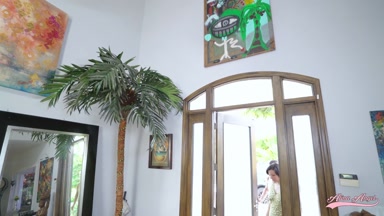 Cuckold Husband surprised his Arab wife with BBC Alina angel زوجي الديوث جابلي هديه فحل الينا انجل